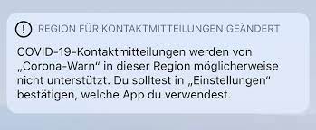 Corona Warn App Fehler Region Fur Kontaktmitteilungen Geandert Bekannt Iphone Ticker De