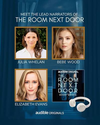 Meet the leading ladies of THE ROOM NEXT DOOR, who join a full cast of 33  actors and voice performers! 👇🎧 This new Audible Original comes out on  October 9! Julia Whelan