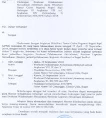 Kepala bagian humas kementerian atr/bpn harison mokodompit mengatakan formasi cpns terbaru diperuntukkan untuk mengisi posisi di kantor pusat hingga kabupaten/kota. Laporan Aktualisasi Cpns Atr Bpn Npwp