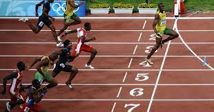 The final was won by jamaican usain bolt in a world record time of 9.69 seconds. Coronavirus Usain Bolt Urges Social Distancing With His Iconic 2008 Olympic Finish Line Photo