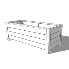 Then, place the plastic planter inside the box, upside down as well. How To Build A Diy Modern Raised Planter Box Crafted Workshop