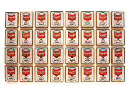 Résultat de recherche d'images pour "andy warhol Campbell's Soup"