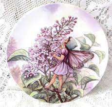 Wedgwood Gresham Flower Fairies Plate The Lilac Fairy Cicely Mary Barker