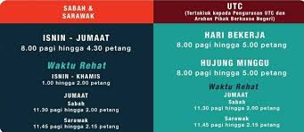 Time difference between kuching and other cities. Waktu Operasi Kaunter Jpn Di Utc Sarawak Aritok 2 Facebook