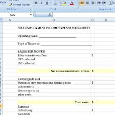 Self Employment Income Expense Worksheet Abc Worksheets Budgeting Worksheets Goals Worksheet