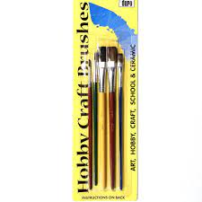 Artists brushes └ painting supplies └ art supplies └ crafts all categories antiques art baby books, comics & magazines business, office & industrial cameras. Duro Art Hobby Craft Brushes 5 Brushes Black Bristle Flat 1 2 Camel Hair Flat 1 4 1 2 Camel Hair Round 2 4 Dolphin Papers