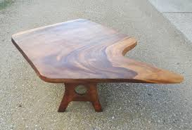 The naturally formed cavities have smoothed over like glass. In The Style Of Georges Nakashima 1905 1990 Coffee Table 1970s Low Table