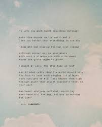 E E Cummings Poem I Love You Much Most Beautiful Darling Etsy In 2021 My Love Love You I Love You