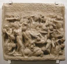 Miguel Angel Relieve De La Batalla De Centauros Y Lapitas Es Una De Sus Primeras Obras Realizada En Florencia En Ella Ademas Michelangelo Centauro Opera