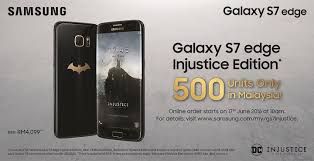 Despite being one of the most expensive smartphone in the market, malaysianwireless learned that the major malaysian telcos were quickly running out of stocks within few days of launch. Be One Of The Elite 500 Malaysians In The World To Own The Exclusive Injustice Edition Of Samsung Galaxy S7 Edge Samsung Newsroom Malaysia