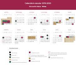 El calendario considera 190 días efectivos de clases. Calendario Escolar Portalsej
