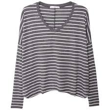 Black And Grey Striped Long Sleeve Shirt Mango Stripe Patterned Tee Dark Grey Grey Long Sleeve Shirt Striped Long Sleeve Shirt Long Sleeve Striped Top