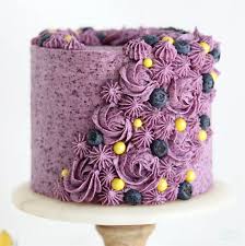 Lemon Layer Cake With Blueberry Buttercream Sugar Sparrow Recipe Lemon Layer Cakes Butter Cream Buttercream Recipe