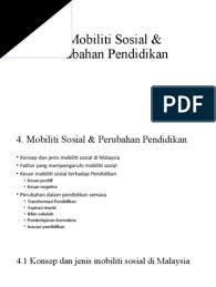 Buat satu kajian kes bagi mengesan bagaiman proses mobiliti sosial masyarakat tempatan iaitu di sekitar sekolah anda sebagai menunjukkan kesan daripada mobilti sosial. Mobiliti Sosial Perubahan Pendidikan