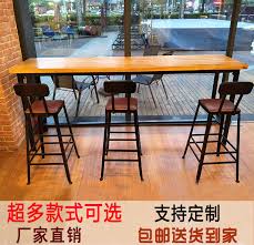 Shop our collection of coffee & end table sets at macys.com! Usd 62 86 Solid Wood Bar Table Household Wrought Iron Bar Table Bar Table Coffee Shop High Legged Table And Chairs Against The Wall Narrow Table Long Table Wholesale From China Online Shopping