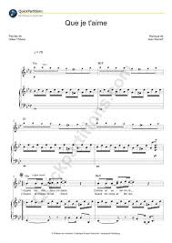Click to see the original lyrics. Partition Batterie Que Je T Aime