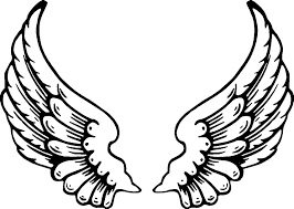 Terry vine / getty images these free santa coloring pages will help keep the kids busy as you shop,. Printable Angel Wings Coloring Pages Coloring And Malvorlagan