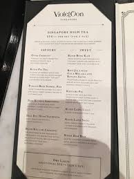 singapore high tea menu picture of