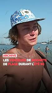 Archive : Quand les vendeurs de beignets de plage faisaient leur tournée en  1990. 🍩🏖️