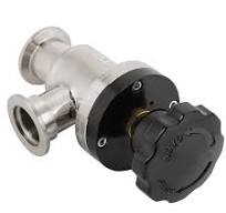 Válvula de isolamento de fole, KF25 304 de aço inoxidável de alto vácuo  manual válvula de ângulo reto adequado para metalurgia de energia solar ...