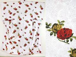 Seamless chinese traditional floral pattern. Rose Red Vintage Kimono Gem