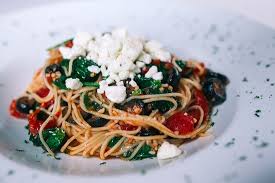 Simple angel hair pasta side, with olive oil, garlic, herbs and parmesan. Ethan Marco Angel Hair Olive Oil Garlic Sauteed Spinach Tomatoes Black Olives And Feta Picture Of Piccolo Nixa Tripadvisor