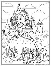 princess sofia coloring page