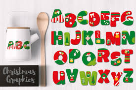 Download Christmas Alphabet Graphic By Revidevi Creative Fabrica SVG Cut Files