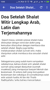 Doa setelah sholat tahajud latin lengkap yang benar dan berapa rakaat selain bacaan serta cara pelaksanaan yang harus di lakukan dengan sebaik mungkin , dalam arti harus terpenuhi syarat dan rukunnya , dalam sholat sunnah ini juga harus mengucapkan niat sholat tahajud , yang mana kalimat ini di bacakan ketika bertakhbirotul ikhram , yaitu ketika kedua tangan di angkat , verbal mengucapkan. Praying Witr Prayer Latest Version For Android Download Apk