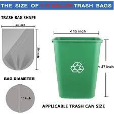 Check spelling or type a new query. 7 10 Gallon Clear Garbage Bags Medium Kitchen Trash Bags Large Plastic Wastebasket Trash Can Liners For Home And Office Bins 200 Count Fits 7 Gallon 8 Gallon 9 Gallon And 10 Gallon