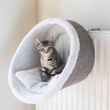 Trixie Kedi Kalorifer Yatagi O38 X 34 Cm Beyaz Gri