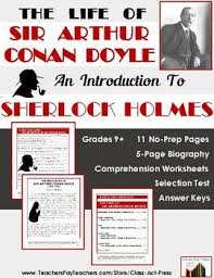 Life Of Sir Arthur Conan Doyle Creator Of Sherlock Holmes Distance Learning Sherlock Reading Resources Teacher Resources