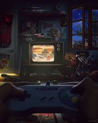 Childhood Retro Gaming By Rachid Lotf Artstation Retro Gaming Art Retro Video Games Gaming Wallpapers