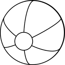 Black And White Beach Clipart Transparent Vector Clip Art Online Royalty Free Public Domain Beach Coloring Pages Beach Ball Crafts Coloring Pages For Kids