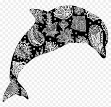 ✓ free for commercial use ✓ high quality images. Floral Pattern Dolphin White Icons Png Black And White Dolphin Drawing Clipart 3883538 Pikpng