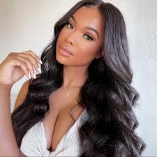 22” BLACK BODY WAVY LACE FRONT WIG*NEW*