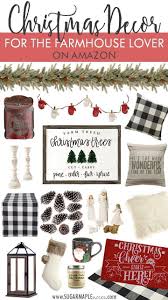 Christmas Decor For The Farmhouse Lover Amazon Farmhouse Christmas Buf Amazon Christmas Decorations Buffalo Check Christmas Decor Farmhouse Christmas Decor