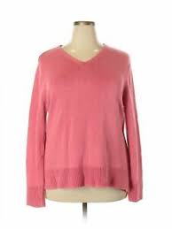 Details About Appleseeds Women Pink Pullover Sweater 1x Plus