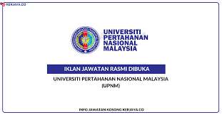 Beliau bertugas sebagai seorang pensyarah dalam kursus hubungan etnik di jabatan kenegaraan. Jawatan Kosong Terkini Universiti Pertahanan Nasional Malaysia Upnm Kerja Kosong Kerajaan Swasta