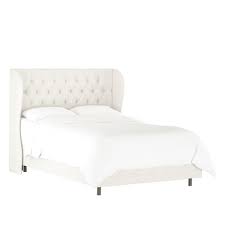 Maybe you would like to learn more about one of these? Twin Tufted Wingback Bed Off White Linen Threshold Target