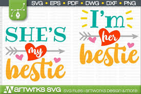 Free icons of phone in various ui design styles for web, mobile, and graphic design projects. Best Friend Gift Svg Files For Cricut Shes My Bestie 524232 Cut Files Design Bundles