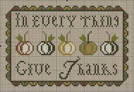They can be made into a prayer shawl or a lap blanket. Free Thanksgiving Cross Stitch Pattern Give Thanks From Plum Street Samplers