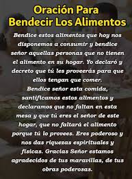 Oracion Para Bendecir Los Alimentos Inspirational Prayers Prayer Quotes Everyday Prayers