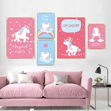 Step by step we show you the techniques we used to create this art project so you can complete it. Posters Prints Unicorn Print Nursery Baby Kids Room Cartoon Canvas Painting Animal Poster Decor Home Garden Raiulgratarelor Ro