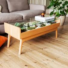 Terrarium Table This Is Part Garden Part Coffee Table The Table Is Solid Oak With A Toughene V 2020 G Dekor Rastenij V Pomeshenii Idei Domashnego Dekora Domashnij Dekor