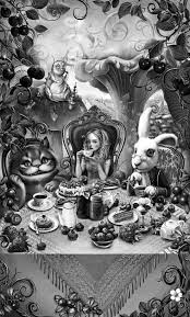 Black Alice In Wonderland Drawing Black And White Alice In Wonderland Drawings Alice In Wonderland Wonderland Tattoo