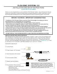 Floodmaster plumbing leak detection systems protect you from water damage due to undetected water leaks. Flologic System 3 0 Installation And Set Manualzz