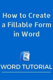 How To Create A Fillable Form In Word Microsoft Excel Tutorial Excel Tutorials Words