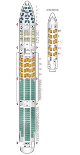 Seat Plan For The Britishairways B747 400 Mid J British