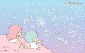 Twinkly stickers #8120064 created by sanrio. Little Twin Star Wallpapers Top Free Little Twin Star Backgrounds Wallpaperaccess